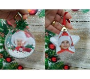 Տոնածառի խաղալիք լուսանկարով