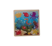 Փայտե փազլ ծովային կենդանիներով