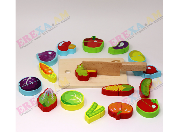 Փայտե կտրվող մրգեր (Մագնիսով) Փայտե կտրվող մրգեր (Մագնիսով)