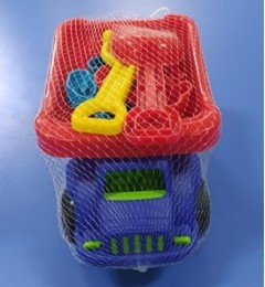 Խաղալիք մեքենա ավազի խաղերով