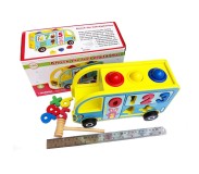 Փայտե ավտոբուս թվերով