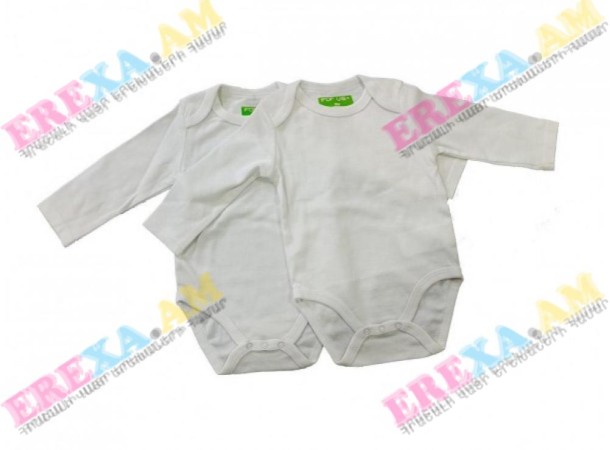 Սպիտակ երկարաթև բոդի 2 հատ Սպիտակ երկարաթև բոդի 2 հատ