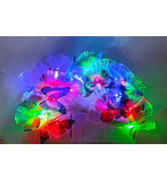 Տոնածառի լույս գունավոր թիթեռնիկներով