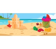 Ավազե խաղալիքների հավաքածու մեծ դույլով