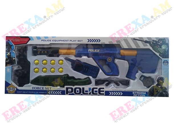 Խաղալիք ոստիկանական ավտոմատ ակնոցով