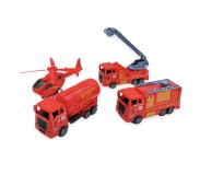 Խաղալիք հրշեջ մեքենաներ տուփով