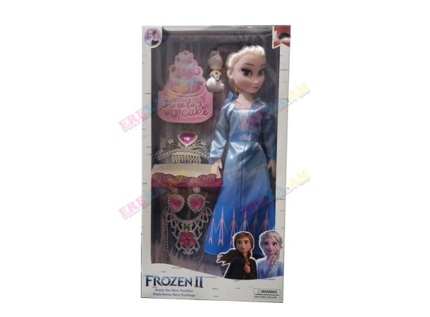 Տիկնիկ FROZEN վզնոցով և թագով