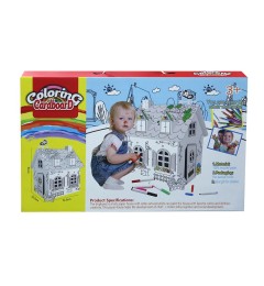 Գունաներկելու տնակ թղթյա հավաքովի