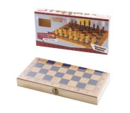 Շախմատ փայտե տուփը բաց տեղով